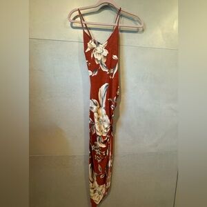 Windsor Orange Floral Maxi Dress